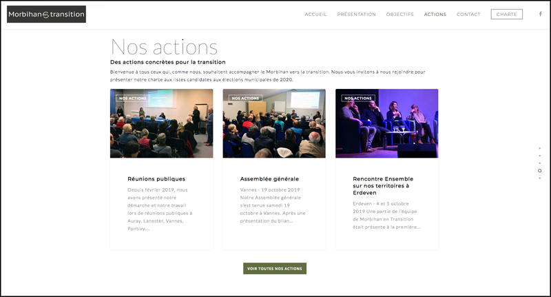 Site web de l'association Morbihan en Transition (56)